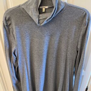 Dylan Heather Gray Turtleneck Sweater